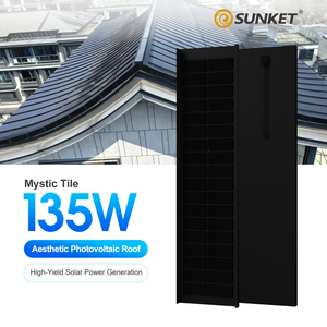 Tuiles photovoltaïques intégrées pour bâtiments solaires 80W 90W 100w Panneaux solaires BIPV de haute qualité Solutions de construction - Product Image 1
