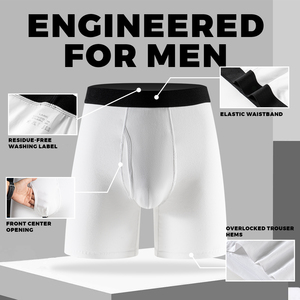 Slip da Uomo in Cotone Tinta Unita, Taglio Aerodinamico, Etichetta in Vita Raffinata, <span class=keywords><strong>Intimo</strong></span> Elegante e Casual, Abbinabile a Vari Abiti Quotidiani - Product Image 2