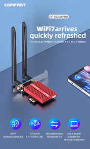Comfast CF-BE200 Pro Wifi7 8774Mbps Tốc Độ Cao Pcie Wifi 7 Bt 5.4 Không Dây Adapter <span class=keywords><strong>Card</strong></span> Mạng Với Intel Chipset - Product Image 2