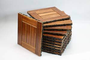 พื้นไม้กลางแจ้งดีไซน์ทันสมัยสำหรับการปรับปรุงระเบียงและสวนลานบ้าน ไม้คาร์บอไนซ์ปูเองด้วยเทคนิคการขัดผิวเรียบ - Product Image 2