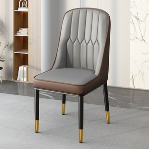 Sedia da pranzo di lusso leggero con schienale, sgabello semplice per balcone e toeletta, sedia per salone di bellezza, imbottita per stanza in affitto e ristoranti - Product Image 4