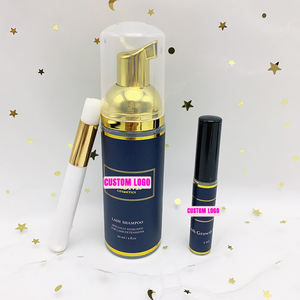 แชมพูขนตาแบบไม่มีน้ำมันพร้อมโลโก้ชุดแปรงสำหรับทำความสะอาดขนตาฉลากส่วนตัว - Product Image 1