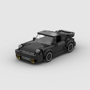 MOC City Speed Super Sport Schwarze Autos Ziegel Kinder DIY Lernspiel zeug Geschenke für Jungen und Mädchen Bausteine Sets - Product Image 2