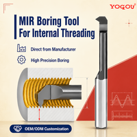 Outil de perçage à filetage MIR durci à 55 degrés pour acier allié durci, outils de perçage CNC, centre d'usinage, vente en gros, indexable