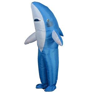 <span class=keywords><strong>Disfraz</strong></span> de Mascota de tiburón azul inflable divertido cuerpo completo adulto Unisex Animal <span class=keywords><strong>Sonic</strong></span> disfraces para niños disfraces de 6 años dragón dorado - Product Image 4