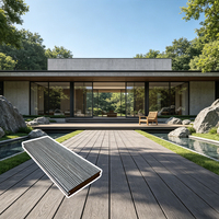 Planches de terrasse en composite WPC résistantes aux UV, revêtement de sol extérieur, couleur stable, grain de bois, pour zones ensoleillées