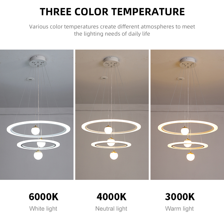 Restaurant Bedroom Art Design Nordic Acrylic Globe Pendant Light Led Chandelier
