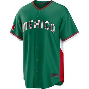 Selección Nacional de México FOXA # Camiseta de Béisbol Juvenil para Niños, Absorbente de Humedad, Peso de Tela de 420 g, Impresión Serigrafiada - Product Image 2