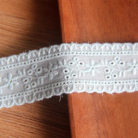 Bordure en dentelle guipure française blanche de 3 cm, très vendue, pour accessoires de robe de mariée, artisanat décoratif, patchs de couture pour mariage