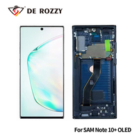 Écran LCD en gros d'usine avec une garantie après-vente d'un an pour Samsung Note 10 PLUS OLED AVEC CADRE