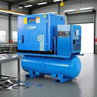 Nanxiang 11kw Compresseur d'air à vis haute pression tout-en-un 16 bar Compresseur à vis tout-en-un 15hp avec sécheur pour découpe laser