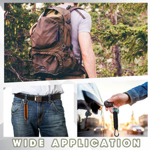 KongBo 4mm <strong>Paracord</strong> Keychain With Carabiner Manufacturer <strong>Charm</strong> Keychain 550lb &amp; 350lb Wholesale Supplies for Camping &amp; Hiking - Product Image 5