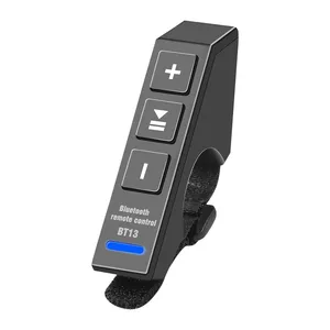 Bt13 xe máy xe đạp tay lái điều khiển từ xa không dây BT 5.0 không thấm nước âm nhạc Máy nghe nhạc phương tiện truyền thông điều khiển xe Mũ bảo hiểm thiết bị cầm tay - Product Image 1