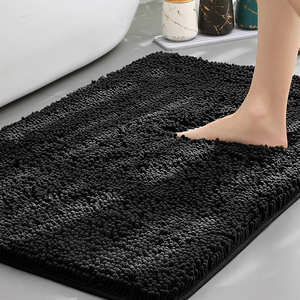 Tapis d'entrée absorbant pour chiens et chats, tapis de porte, entrée, séchage rapide, chenille lavable, caoutchouc, cage, lit, tapis antidérapant pour animaux de compagnie - Product Image 4