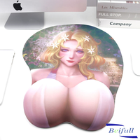 Vente en gros assez gros cul dessin animé 3d fille Sexy gros seins tapis de souris Anime