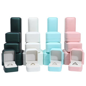 Boîte d'emballage personnalisée de qualité supérieure pour bijoux Boîte de rangement de bijoux en cuir PU - Product Image 1