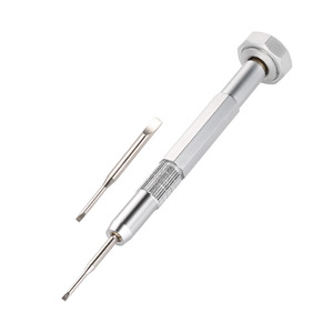 Tournevis de précision à double extrémité en métal pour montures de lunettes et réparation de montres, outil portable avec embouts interchangeables - Product Image 1