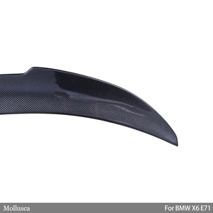 สำหรับ E71 PSM สไตล์คาร์บอนไฟเบอร์ สปอยเลอร์หลัง ปี 2007-2014 - Product Image 5