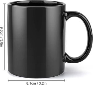 Vente en gros de tasses en céramique blanches personnalisées avec logo imprimé, 11 oz, pour la sublimation, adaptées au micro-ondes et au lave-vaisselle, pour les entreprises - Product Image 2