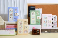 Carnet de notes A5 avec couverture en PU, fenêtre photo découpée, fermeture magnétique, pages intérieures couleur, joli carnet de dessins animés pour filles, cadeau