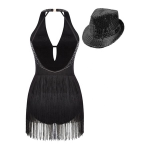 Traje de baile sexy para mujer, fabricante de ropa de baile, vestido de baile latino para actuación de salón de baile de Tango - Product Image 3