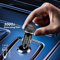 Chargeur voiture SUNDA 90W QC3.0 45W PD45W USB Type C, charge rapide, adaptateur portable pour voiture, chargeur pour voiture 12V pour téléphones mobiles