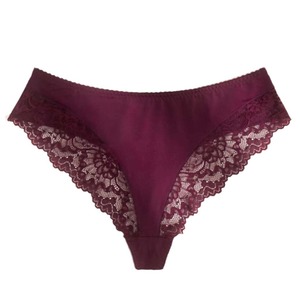 ملابس داخلية نسائية كبيرة الحجم، سراويل داخلية نسائية من الدانتيل، ملابس داخلية متوسطة الارتفاع مضادة للبكتيريا وقابلة للتنفس من النايلون والقطن، تصميم أوروبي أمريكي - Product Image 4