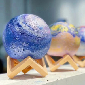 Tự làm ánh sáng Mặt trăng 3D Đèn vẽ thiết kế Logo đèn ngủ ấm áp 3D thiết bị chiếu sáng tùy chỉnh đèn đêm phòng ngủ trang trí nhà - Product Image 6