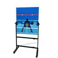 Expédition immédiate, vente en gros, logo personnalisé, panneau de rebond portable rectangulaire WPC 75*90 pour pickleball, entraînement en intérieur et en extérieur