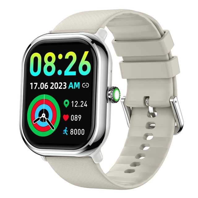 Smart Watch 1.96" AMOLED Display Bluetooth Call IP68 Waterproof Heart Rate & SpO2 Monitor Fitness Tracker
