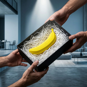 Nunchakus de Plástico con Forma de Plátano, Modelo Impreso en 3D, Accesorio de Juego Unisex - Product Image 4