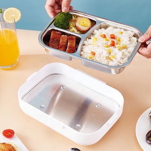 Boîte <span class=keywords><strong>Chauffante</strong></span> Portable Électrique pour Déjeuner, Contenant Alimentaire Isotherme en Acier Inoxydable de 1.5L pour Voiture, <span class=keywords><strong>Camion</strong></span> et Bureau - Product Image 5