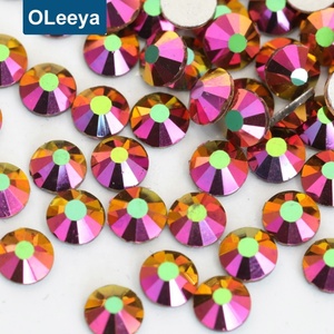 Factory Wholesale New Color SS20 Northern Light Flat Back Crystal Strass Glass Non Hot Fix Gems for <b>Bikinis</b> Decoration - Product Image 3
