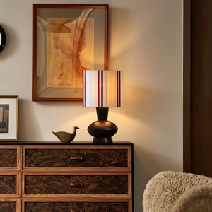 Lámpara de Mesa de Madera Maciza de Estilo Retro Francés, E26 LED, Cuidado de la Vista, Iluminación Ambiental para Sala de Estar, Dormitorio, Estudio - Product Image 1