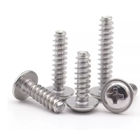 Vis autotaraudeuse à tête cylindrique fraisée DIN 968 avec collier et rondelle intégrée, kit d'attaches en acier