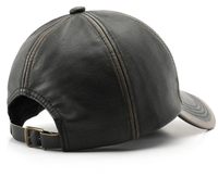 Topi Baseball Pria Model Terbaru, Topi Baseball Kulit Retro, Topi Baseball Kulit PU Distressed yang Dapat Disesuaikan