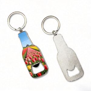 Porte-clés publicitaire personnalisé en métal avec logo de marque, design mignon, porte-sac promotionnel, anneau porte-clés - Product Image 1
