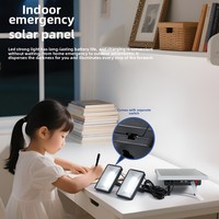 Chargeur rapide de lumière d'urgence à énergie solaire multifonctionnelle compatible USB type-c 1688 Agent d'achat pour le camping