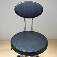 Chaise en cuir PU pragmatique, tabourets de bureau pivotants réglables en hauteur, chaise pour réception de caissier de magasin, chaises de travail, 3 ans de garantie