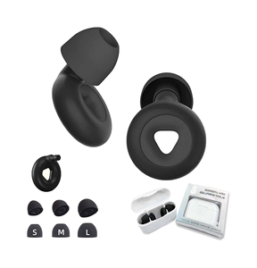 Bouchons d'oreilles lavables anti-bruit, bouchons d'oreilles en silicone réutilisables pour le sommeil, la concentration, les voyages, les concerts, le travail, embouts d'oreilles en S/M/L - Rose - Product Image 6