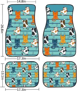 Horse Pattern Car Mats for Women Men Full Set of 4 Trunk Floor Mats Carpets Automotive <strong>Accessories</strong> Universal Fit SUV Sedan <strong>Van</strong>