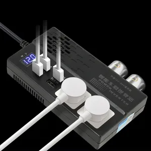 Inversor de Corriente para Auto de 500W de Potencia Máxima, de CC 12V/24V a CA 220V, 4 Puertos USB, Onda Sinusoidal Modificada, con Interruptor de Encendido/Apagado y Pantalla Digital - Product Image 4