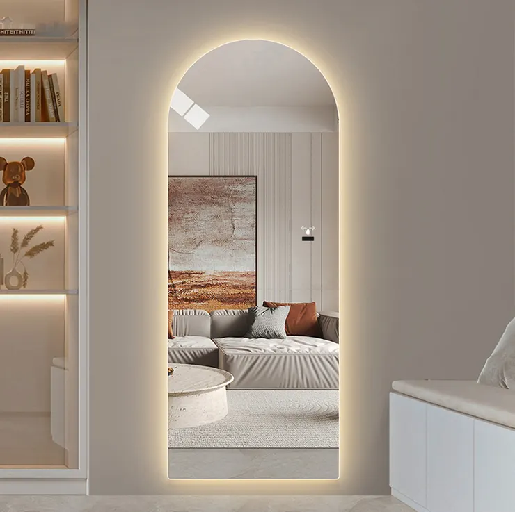 Espejo led de lujo con arched para selfis, foto mágica inteligente, maestro miroir, cámara de fotos, cabina, carcasa, espejo con luz, nuevo diseño, 2023