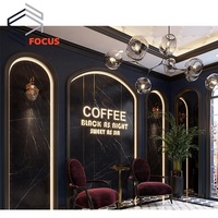 Coffee shop cafe mobili bancone bar in legno cafe tavoli e sedie commercio all'ingrosso di caffè di design