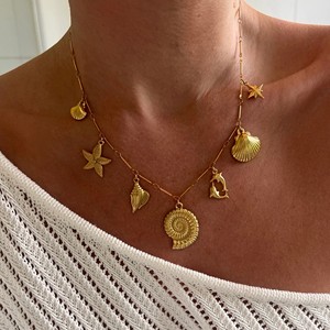 Kaimei 2025 Fashion <strong>Jewelry</strong> DIY 18k <strong>Boots</strong> Conch Pendant Gold Plated Female Pendant Butterfly Gold Plated Sun Shell Necklaces - Product Image 2