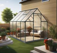 Kit de serre modulaire d'extérieur moderne à base d'alliage d'aluminium avec panneaux en polycarbonate Vente du fabricant