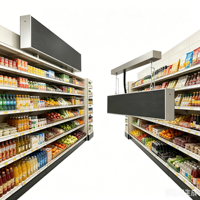 Écran d'affichage à LED 1080P 500cd pour étagère 60cm/90cm/120cm, signalisation numérique LED pour magasin de détail