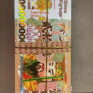 Hot Sale Prop Money <strong>Euro</strong> Dollar Joss Paper Chinese Hell Bank Fortune <strong>Coin</strong> Mixed Paper Tie Printing Bronzing for Funeral - Product Image 3