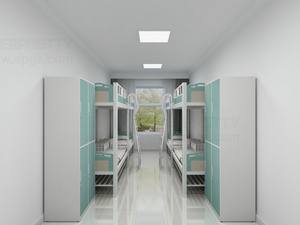 Mobilier pour dortoir scolaire <span class=keywords><strong>Lit</strong></span> superposé <span class=keywords><strong>intégré</strong></span> en acier métallique pour étudiant <span class=keywords><strong>avec</strong></span> armoire de rangement pour 8 personnes - Product Image 2