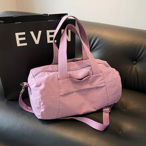 <span class=keywords><strong>Lulu</strong></span>, bolso de cubo de nailon impermeable de gran capacidad para mujer, bolso de gimnasio de hombro cruzado a <span class=keywords><strong>la</strong></span> moda con forro de poliéster para viajes - Product Image 4